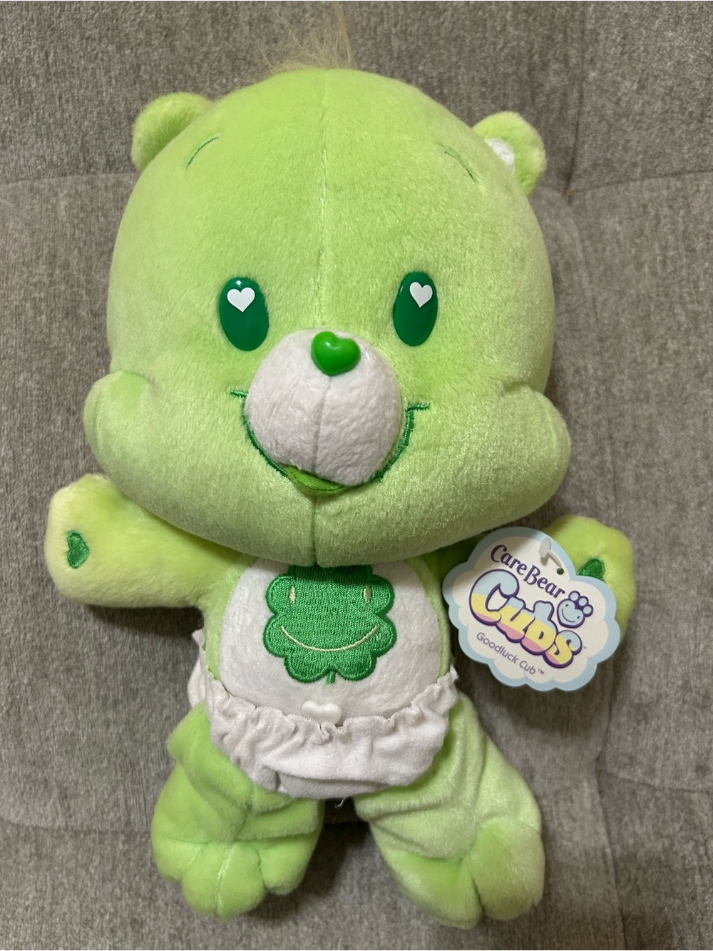 Care Bear Cubs Good Luck Cub Plush - Lime Green 2006
